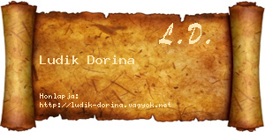 Ludik Dorina névjegykártya