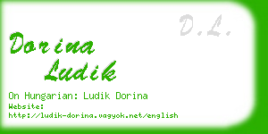 dorina ludik business card